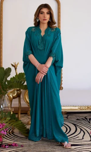 Emmeline Emerald Crepe | Kaftan