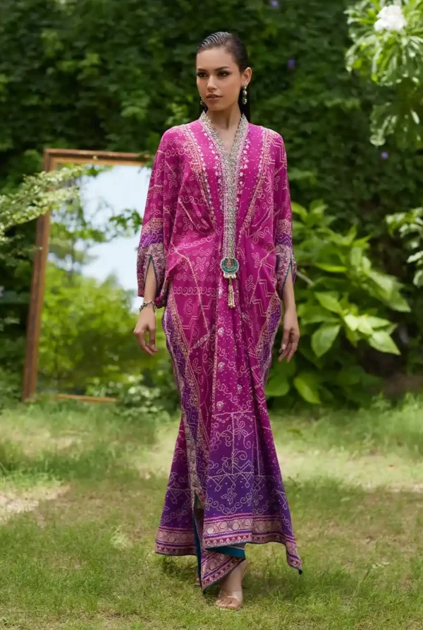 Zahli Magenta Ombre | Kaftan