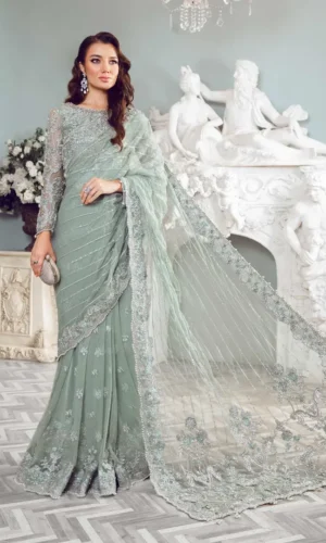 Maria B Couture Saree | Helene
