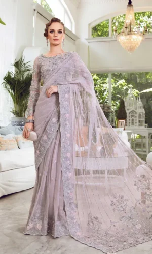 Maria B Couture Saree | Rozanne