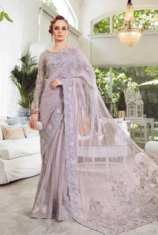 Maria B Couture Saree | Rozanne