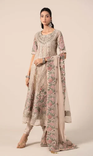 3 Piece Embroidered Organza Suit | SF-EF25-42