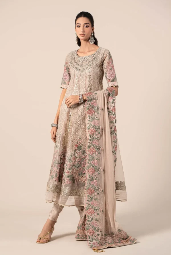 3 Piece Embroidered Organza Suit | SF-EF25-42