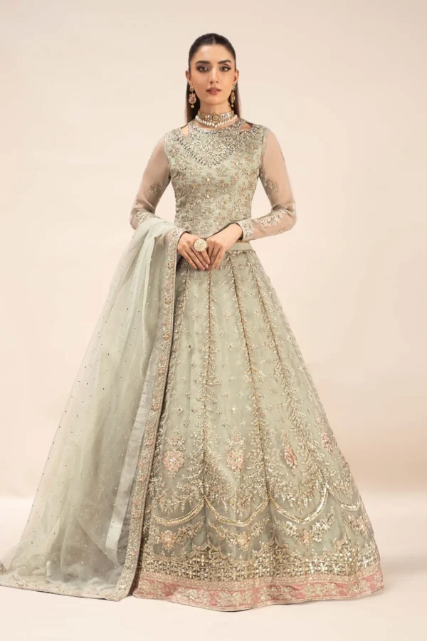 3 Piece Embroidered Organza Suit | SF-EF25-55