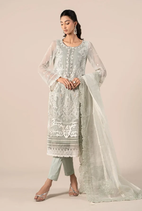 3 Piece Embroidered Chiffon Suit | SF-EF25-34