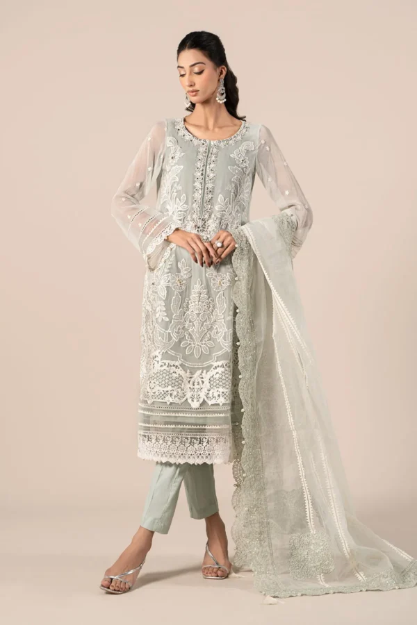 3 Piece Embroidered Chiffon Suit | SF-EF25-34