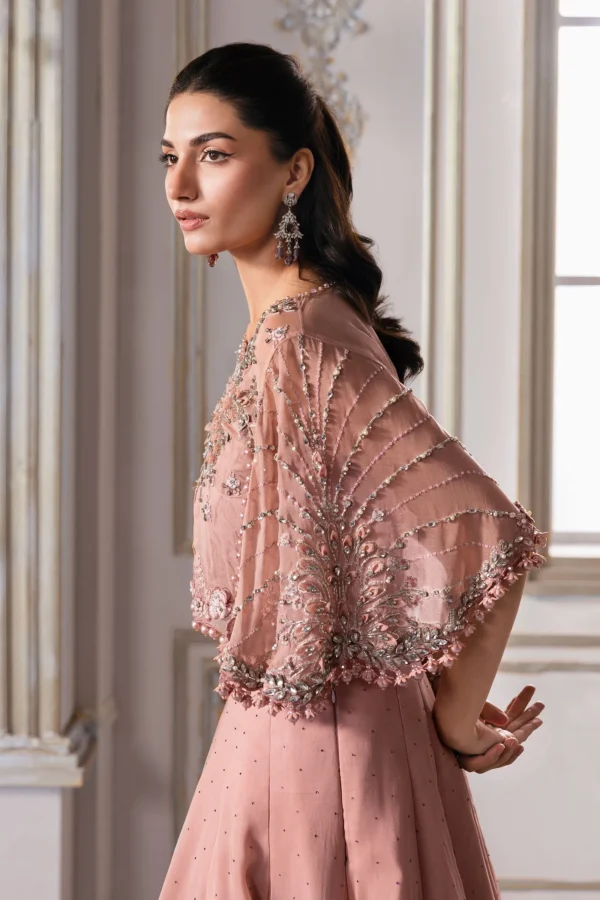 Maria B Embroidered Chiffon Saree | BD-3001