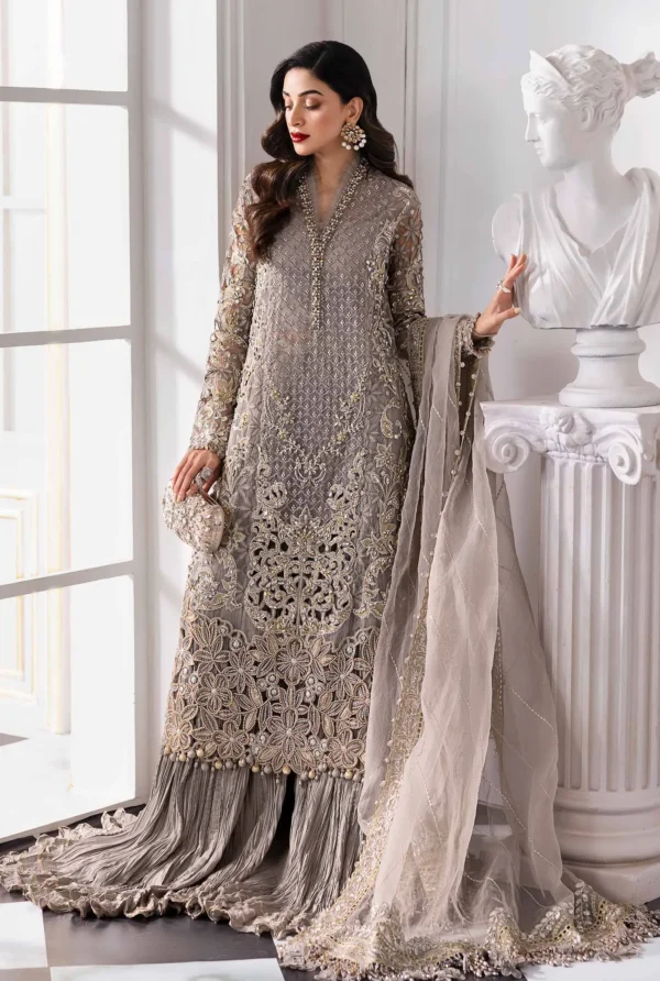 Maria B Embroidered Organza Suit | BD-3006