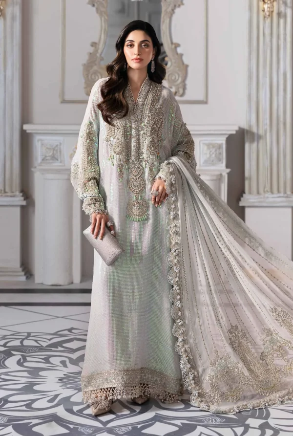 Maria B Embroidered Chiffon Suit | BD-3005