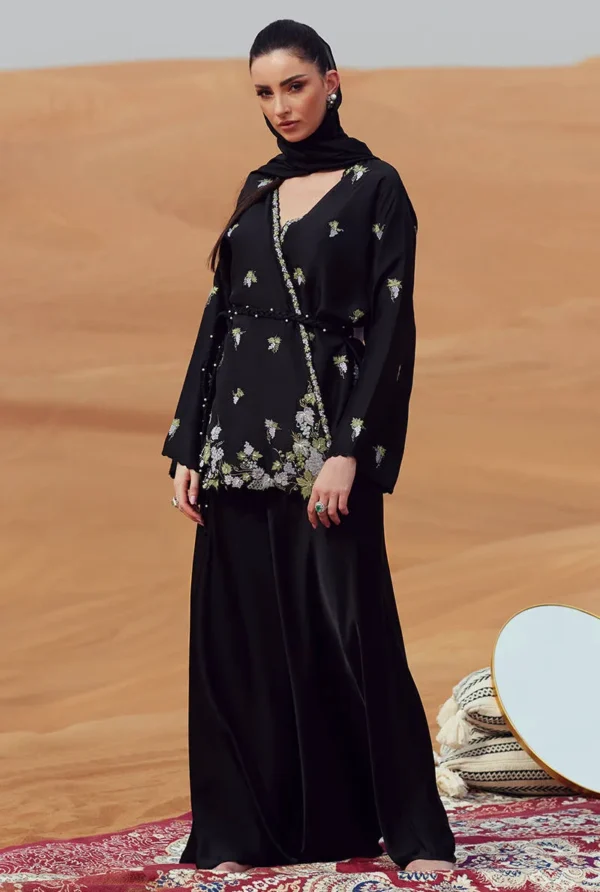 Zainab Salman Silk Solids 26 - Black Berry