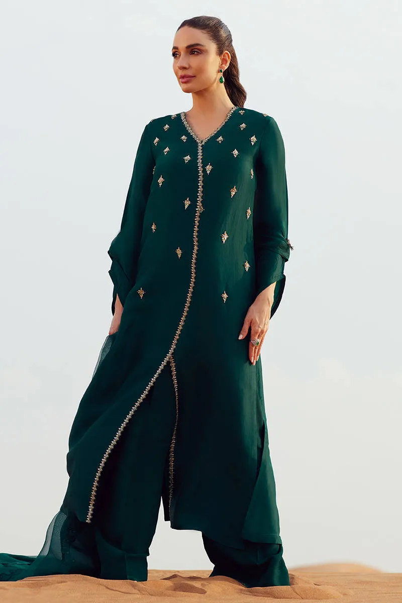 Zainab Salman Silk Solids 26 - Forest Pines