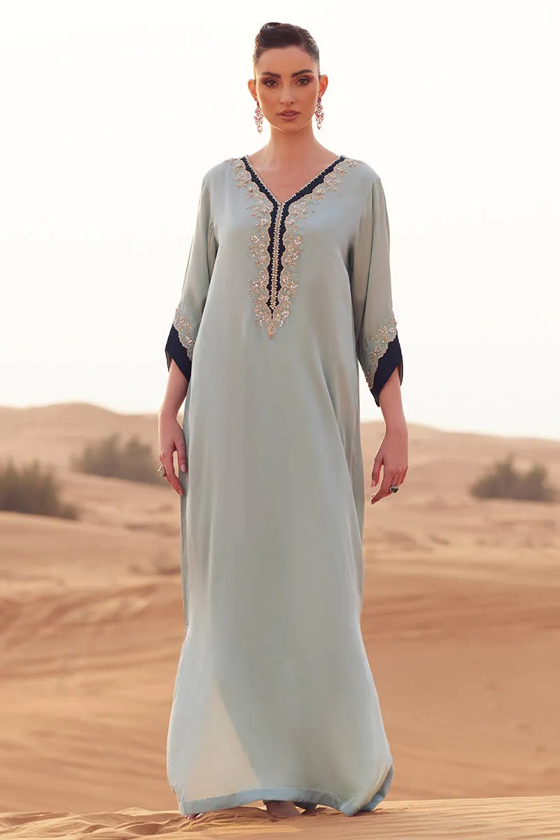 Zainab Salman Silk Solids 26 - Minty Bliss