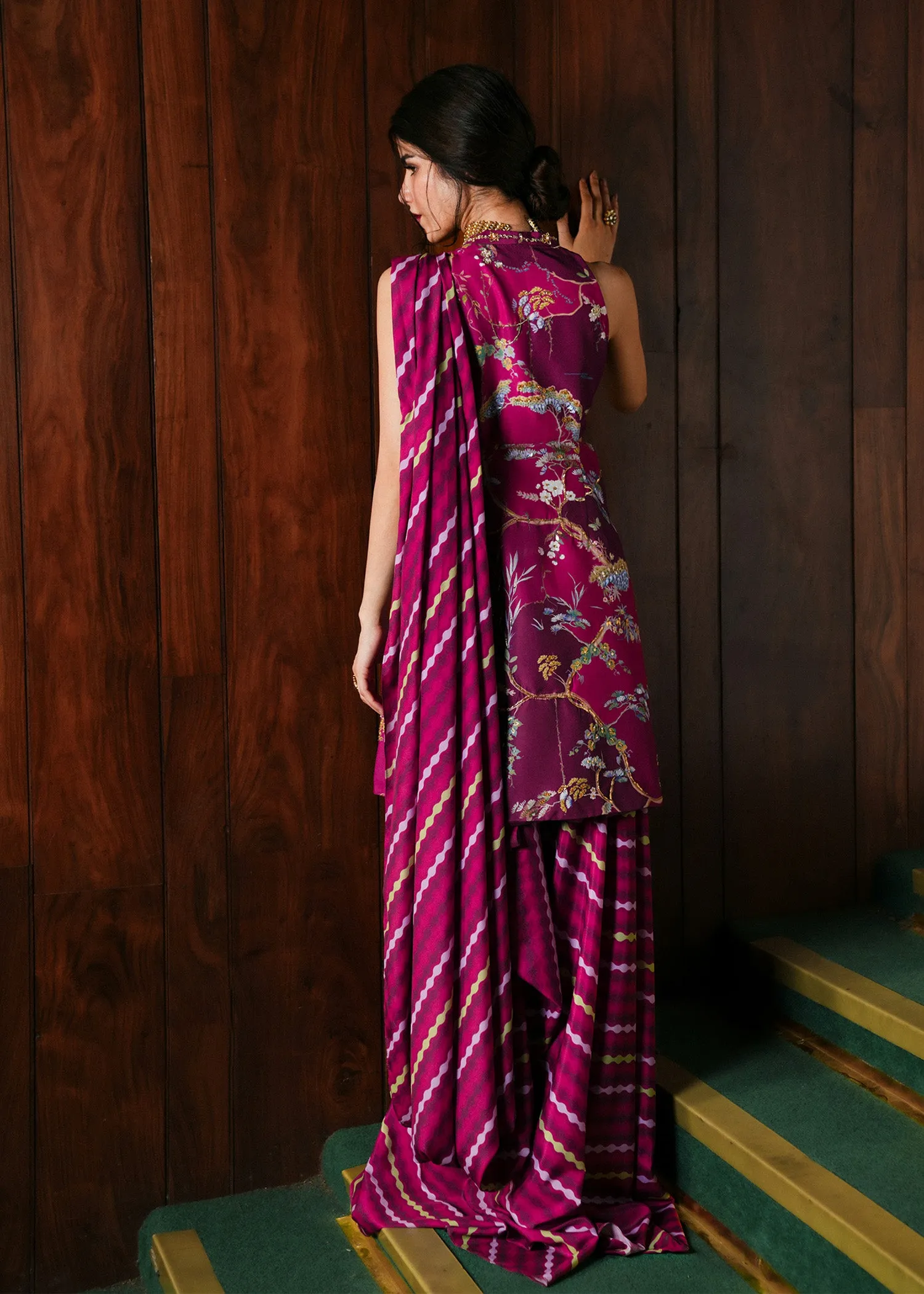 Crimson Eid Prints - Dilruba - Plum